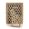 Jay Strongwater Lorraine Stone Edge 4" x 6" Crystal Picture Frame in Lapis