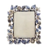 Jay Strongwater Aria Dutch Floral 8" x 10" Crystal Picture Frame in Delft Garden