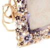 Jay Strongwater Leartes 4" x 6" Crystal Picture Frame in Delft Garden