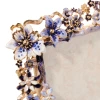 Jay Strongwater Leartes 4" x 6" Crystal Picture Frame in Delft Garden