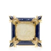 Jay Strongwater Dorothy Art Deco 3" x 3" Crystal Picture Frame in Delft Garden