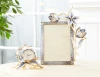Jay Strongwater Margery Tulip 5" x 7" Crystal Picture Frame in Delft Garden