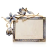 Jay Strongwater Margery Tulip 5" x 7" Crystal Picture Frame in Delft Garden