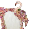 Jay Strongwater Agnes 5" x 7" Floral Flamingo Crystal Picture Frame