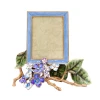 Jay Strongwater Colbie Hydrangea 3" x 4" Crystal Picture Frame in Blue