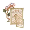 Jay Strongwater Gail Hydrangea 5" x 7" Crystal Picture Frame in Pink