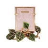 Jay Strongwater Colbie Hydrangea 3" x 4" Crystal Picture Frame in Pink