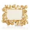Jay Strongwater Maeve Dutch Floral 5" x 7" Gold Picture Frame