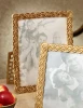 Jay Strongwater Aidan Braided 8" x 10" Picture Frame in Amber