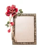 Jay Strongwater Rylee Night Bloom Rose 5" x 7" Crystal Picture Frame in Jewel