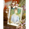 Jay Strongwater Kelsey Orchid 3" x 4" Crystal Picture Frame in Flora