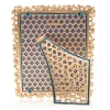 Jay Strongwater Theo Bejeweled 8" x 10" Crystal Picture Frame in Peacock