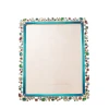 Jay Strongwater Theo Bejeweled 8" x 10" Crystal Picture Frame in Peacock