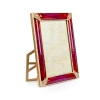Jay Strongwater Lavinia 4" x 6" Bouquet Crystal Picture Frame