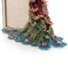 Jay Strongwater Eve Rainbow Peacock 4" x 6" Crystal Picture Frame