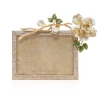 Jay Strongwater Beauty Rose 5" x 7" Rose Crystal Picture Frame
