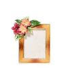 Jay Strongwater Tropical Flower 3" x 4" Crystal Picture Frame