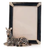 Jay Strongwater Benton Zebra 5" x 7" Jungle Crystal Picture Frame