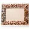 Jay Strongwater Demi Mixed Animal Print 5" x 7" Jungle Crystal Picture Frame