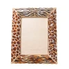 Jay Strongwater Demi Mixed Animal Print 5" x 7" Jungle Crystal Picture Frame