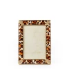 Jay Strongwater Lavinia Leopard 4" x 6" Crystal Picture Frame