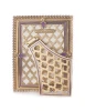 Jay Strongwater Lorraine Stone Edge Lavender 4" x 6" Crystal Picture Frame