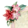 Jay Strongwater Amara Tropical Flower 3" x 4" Crystal Picture Frame