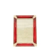 Jay Strongwater Lavinia Ruby 4" x 6" Crystal Picture Frame