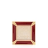 Jay Strongwater Leland Pave Corner Ruby 2" Crystal Picture Frame