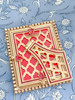 Jay Strongwater Emilia Stone Edge Ruby 3" x 4" Crystal Picture Frame