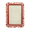 Jay Strongwater Emery Bejeweled Ruby 4" x 6" Crystal Picture Frame