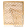 Jay Strongwater Laetitia Stone Edge Boudoir 8" x 10" Crystal Picture Frame