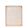 Jay Strongwater Laetitia Stone Edge Boudoir 8" x 10" Crystal Picture Frame