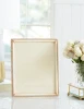 Jay Strongwater Laetitia Stone Edge Boudoir 8" x 10" Crystal Picture Frame