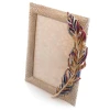 Jay Strongwater Asa Feather 5" x 7" Crystal Picture Frame