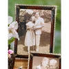 Jay Strongwater Lucas Stone Edge Safari 5" x 7" Crystal Picture Frame