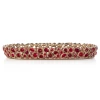 Jay Strongwater Julius Bejeweled Ruby Decorative Tray