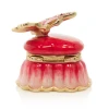Jay Strongwater Emma Mini Heart and Butterfly Box - Red