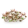 Jay Strongwater Claudine Floral & Butterfly Candelabra