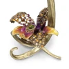 Jay Strongwater Mirabelle Orchid Single Candlestick - Flora