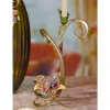 Jay Strongwater Mirabelle Orchid Single Candlestick - Flora