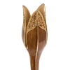 Jay Strongwater Ambrosius Tulip Tall Brown Candlestick Holder