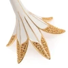 Jay Strongwater Ambrosius Tulip Tall White Candlestick Holder