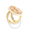 Jay Strongwater Angela Round Floral Compact