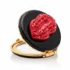 Jay Strongwater Monroe Lip Compact - Black & Red