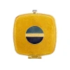 Jay Strongwater Luella 2" Square Jeweled Compact Delft Garden