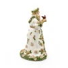 Jay Strongwater Floral Santa Claus Statue - Golden