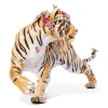 Jay Strongwater Tiger with Flower Crown Figurine