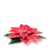 Jay Strongwater Red Poinsettia Table Objet
