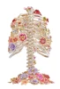 Jay Strongwater Brantley Ribcage with Flowers Figurine